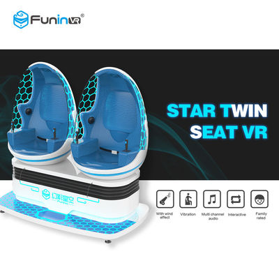 2 Kursi Bioskop Reality Virtual 9D Dengan Efek Sapu Kaki EGG