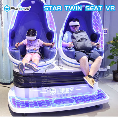 Biru + Putih 9D Virtual Reality Cinema Egg Untuk Shopping Mall Garansi 1 Tahun
