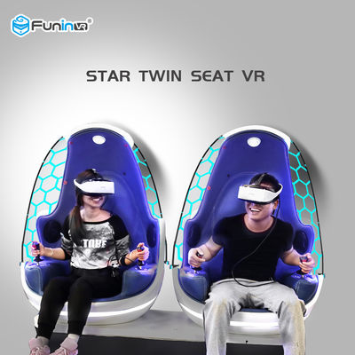 Biru + Putih 9D Virtual Reality Cinema Egg Untuk Shopping Mall Garansi 1 Tahun