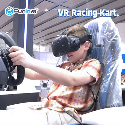 220V Anak / Anak 9D VR Simulator VR Balap Mobil Karting 360 Derajat
