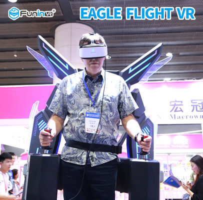 Platform Single Player Standing Simulator Penerbangan VR Rotasi 360 Derajat