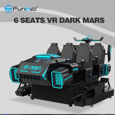 6 Kursi 9D VR Cinema Simulator Mesin Virtual Reality Untuk Keluarga 3.8KW