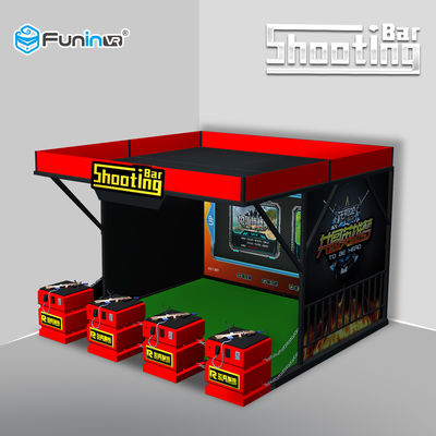 Proyektor Layar Menembak Mesin Permainan Menembak Sence Nyata Berburu Hero 4 Pemain