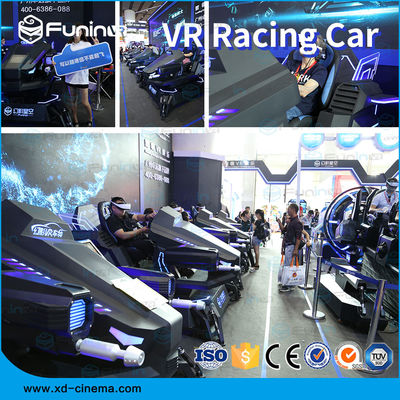 2100 * 2000 * 2100mm 1 pemain 0.7kw VR game balap mobil gerak balap simulator 220V harga yang kompetitif ukuran yang kompak