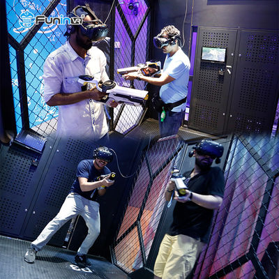 VR + Park Rides Game Arkade Elektronik 9D VR Multiplayer Dynamic Escape Room VR