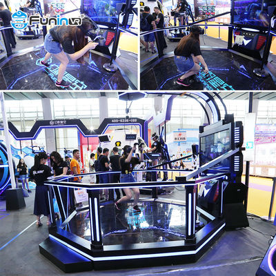 VR Simulator 9D Virtual Reality 1 Pemain Mesin Game Arkade Interaktif Vr E Space Walk