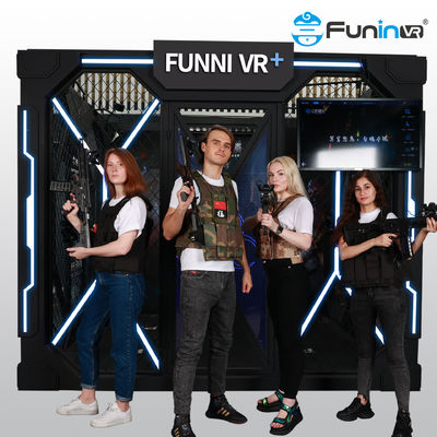 Taman Hiburan Indoor Multiplayer Interactive 9D VR Walking Shooting Game