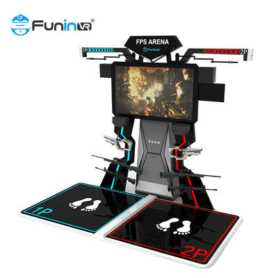 2 Pemain VR Gun Simulator VR Shooting Game Machine Peralatan Taman Hiburan