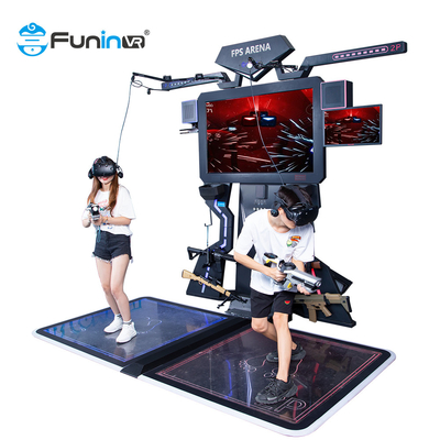 2 Pemain Mesin Game VR 9D Virtual Reality Gun Shooting Arcade