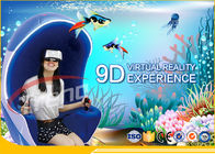 Taman Hiburan Luxury Luxury Seat 9D VR Simulator Dengan Platform Rotasi 360 Derajat
