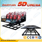 Air Injection Mobile 5D Cinema Equipment With Leg Sweep Chair SGS Disetujui