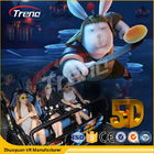 Safety Theme Park Roller Coasters Simulator Bioskop 5D Dengan Sistem Hidrolik
