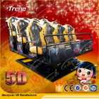Roller Coaster 7D Cinema Simulator Dengan Lighting / Wind / Fog Special Effects