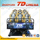6-12 Kursi 5D 7D 9D Cinema Simulator Dengan Efek Bubble, Snow, Rain, Sweep Leg, Dorong Kembali