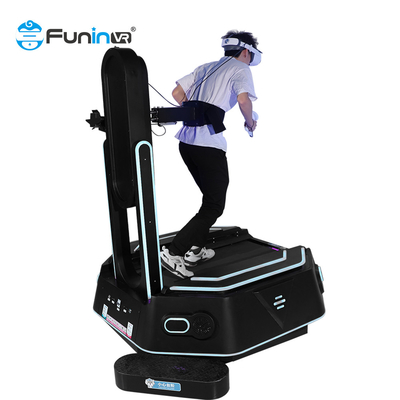 Penembakan Taman Hiburan Interaktif Vr Standing Platform 9D Virtual Reality Treadmill
