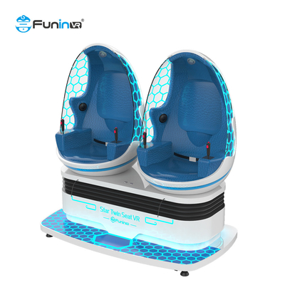 1.2KW 9D VR Egg Cinema Motion Chair 360 Derajat Untuk Taman Hiburan