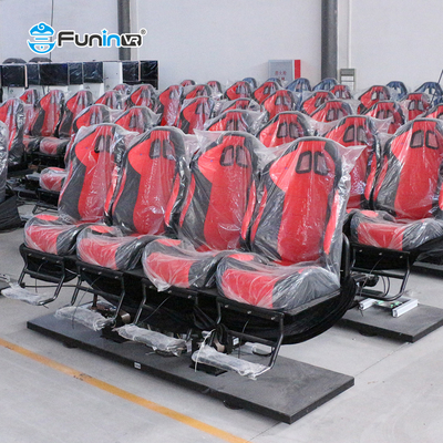30-90 Menit Bioskop 7D Platform Hidraulik Simulator Balapan Motion Interaktif