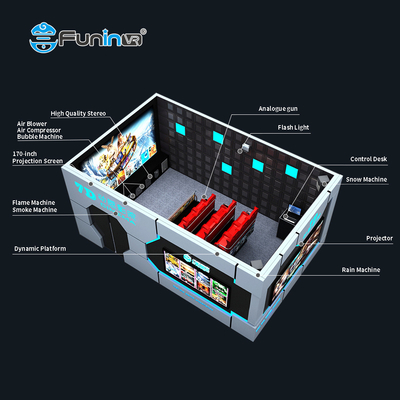 24 Kursi 7D Bioskop 3D Screen Untuk Simulator Balapan Motion Interaktif
