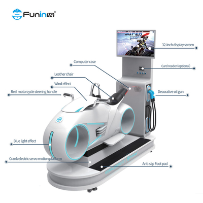 Immersive VR Racing Moto Simulator HD Screen Motion Control untuk Ekstrim Indoor