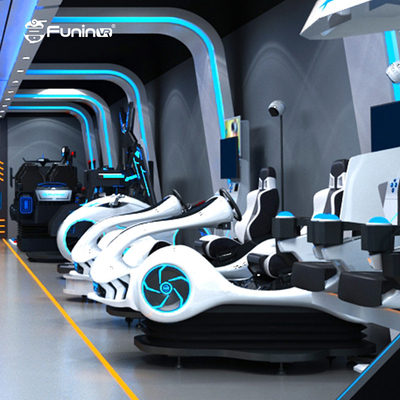 Simulator VR 9D dengan layar HD dan kontrol gerak untuk pemain tunggal
