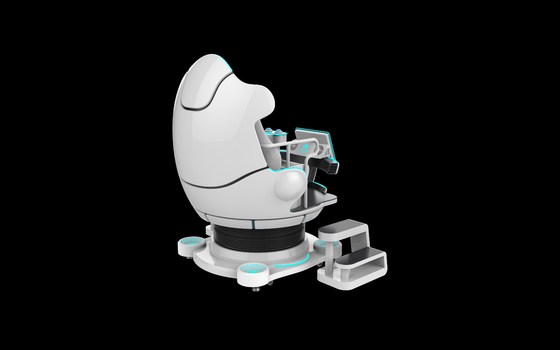 Kapasitas Berat 610kg Kursi VR 9D dengan Pengalaman VR Immersif dan Joystick Controller