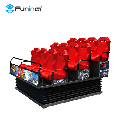 Square Customized 5D Movie Cinema Theater dengan 9-48 Kursi dan Sistem Daya Listrik