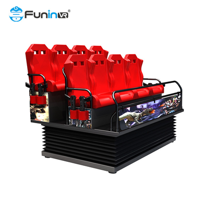 Square Customized 5D Movie Cinema Theater dengan 9-48 Kursi dan Sistem Daya Listrik