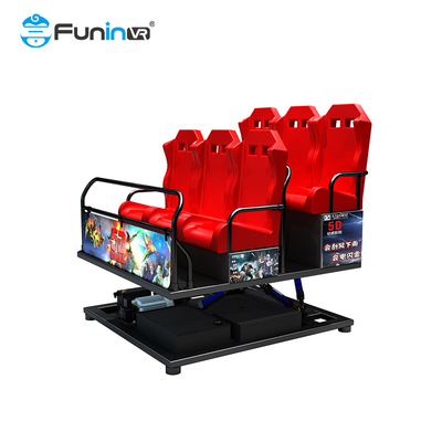 Square Customized 5D Movie Cinema Theater dengan 9-48 Kursi dan Sistem Daya Listrik