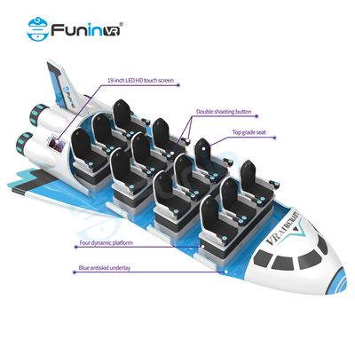 VR Warship Arcade: Ubah Ruang Anda menjadi Negeri Ajaib VR dengan Kontrol Gerak Taman Hiburan Tema VR dan Perawatan Rendah