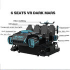 220V penampilan multiplayer hitam vr game 6 kursi 9D Virtual Reality Simulator