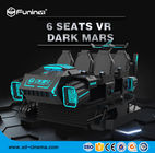 6 Kursi Virtual Reality 9D Flight Simulator Dengan Getaran Kembali 4200 * 3670 * 2350mm