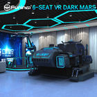6 Kursi Virtual Reality 9D Flight Simulator Dengan Getaran Kembali 4200 * 3670 * 2350mm