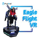 pemain tunggal penerbangan elang 9D VR Mesin Game Penerbangan 5D 7D Cinema Simulator Untuk Supermarket
