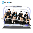Game arcade 9d vr 4 kursi virtual reality pasokan bioskop roller coaster multi 4 kursi simulator