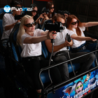 Multiplayer CS Perkelahian Game Shooting 7D Cinema Simulator Rider Metal Screen 6/9 Seats