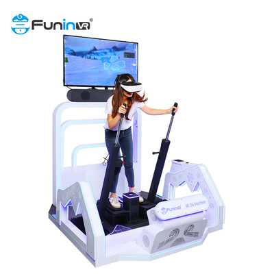 Taman Hiburan Interaktif Indoor 9D Vr Game Machine Virtual Reality Ski Simulator