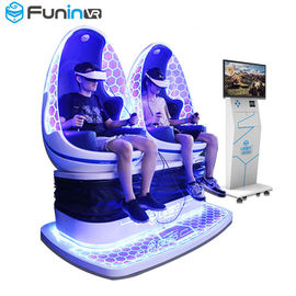 Komersial 9D VR Simulator Kursi Getaran Leg Sapu Dua Kursi