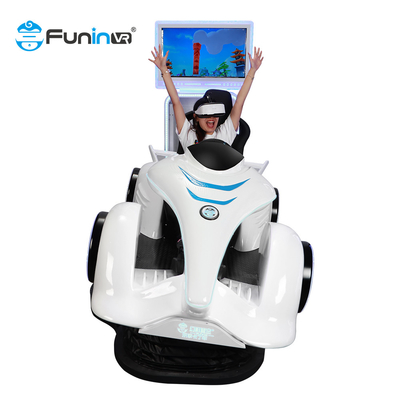 Fiberglass 220V Racing 9D Virtual Reality Simulator Mesin Arcade Vr 400kg