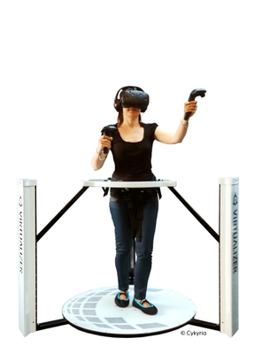 Taman Hiburan Virtual Reality Treadmill Shooting Walker Simulator VR Walker