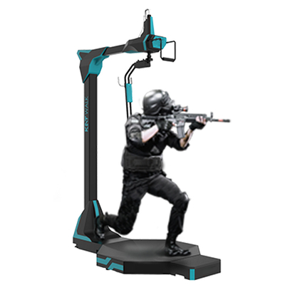 9D 360 Derajat Lihat Virtual Reality Treadmill Simulator Shooting Game Machine