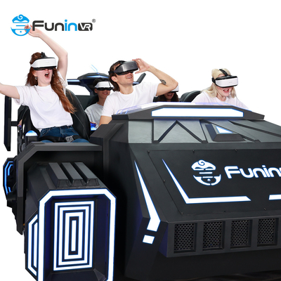 6 Kursi Hitam 9D Vr Desain Kapal Ruang Angkasa 9d Cinema Virtual Reality Simulation Rides Game Machine 9d Vr