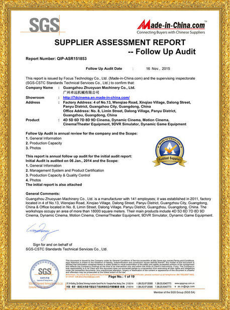 Cina Zhuoyuan Co.,Ltd Sertifikasi